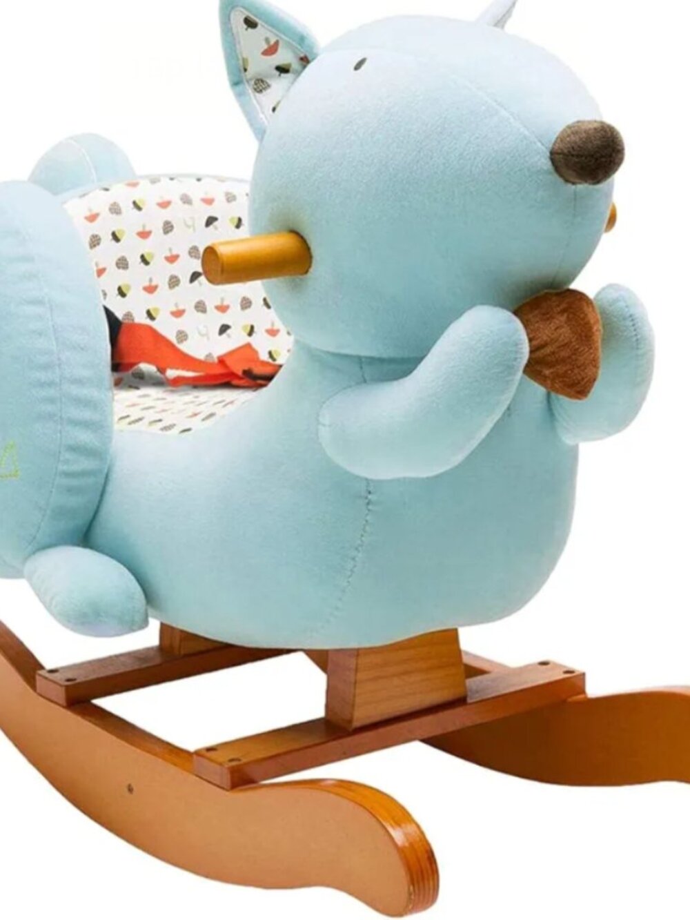 labebe Baby Rocking Horse, Blue Squirrel Rocking Horse for Toddler 1-3 Age